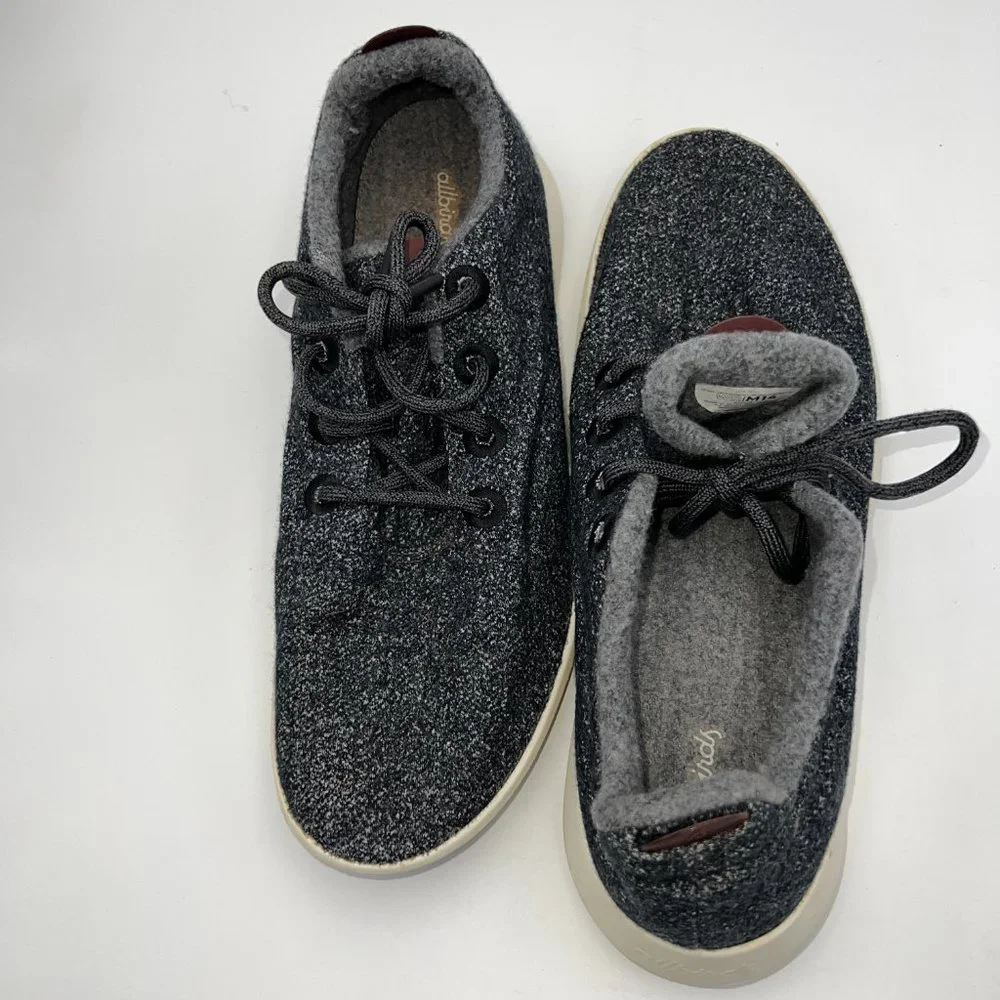 Allbirds Mizzle Men’s Wool Runners Grey‎ Reinforced Sole Size 14